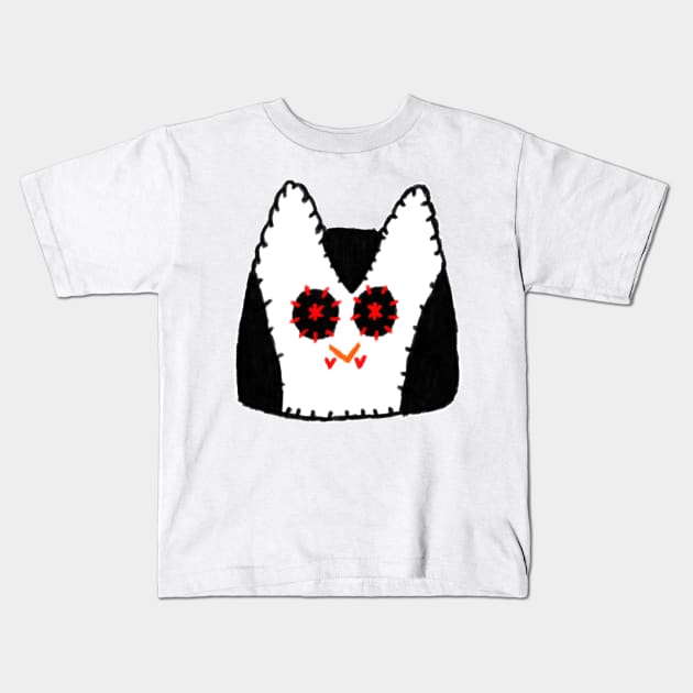 cute vampire owl plush illustration Kids T-Shirt by MetaCynth